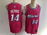 Heat 14 Tyler Herro Pink City Edition Nike Swingman Jersey,baseball caps,new era cap wholesale,wholesale hats